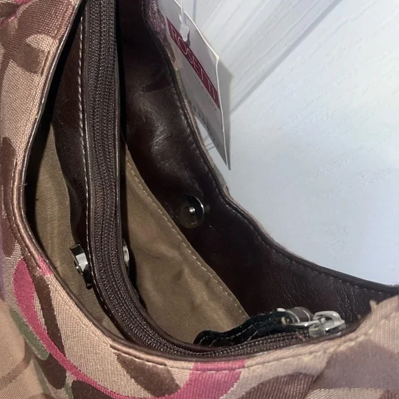 Rosetti New York Khaki Multi Signature Charlene Hobo Handbag - Picture 5 of 7